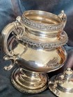 Antique Silver Plated Urn Unmarked Estate Piece Good Condition