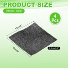 4 Pcs 6  X 6  X 0 2  30ppi Fan Replacement Filters Polyurethane Sponge Filter