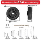 4 Pcs 50x15mm Luggage Wheels Replacement Wear Resistant Suitcase Repair Kit