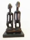 Old Dogon Seated Couple Mali Custom Stand African Art