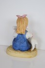  denim Days  By Homco Porcelain Figurine  Girl With Lamb  1500 - Excellent Cond 