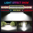 12inch Led Light Bar Spot Flood Combo Truck Suv Atv Jeep Offroad Driving 10  