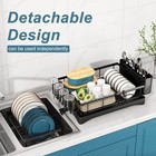 Dish Drying Rack  2-tier Dish Racks For Kitchen Counter  Dish Rack W  Drainboard