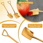 2pcs Mini Shovel Spoons  Stainless Steel Shovel Spoons Square Head Pointed