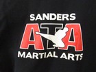 Gildan Ata Martial Arts Hoodie Zipper Jacket Black M Medium Great Condition