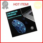 Vegcoo C10 Wireless Gaming Mouse Rechargeable Silent Optical Mice 7 Colors Led L