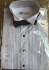Boy s Standard Cuff Tuxedo Dress Shirt Wing Tip Collar With Bow-tie New