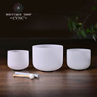 432hz Cvnc 8  10   12  C d f a Frosted Crystal Singing Bowl  Sound Healing Yoga