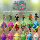 Blox Cake Party Supplies Happy Birthday Centerpiece Decoration Cupcake Toppers