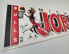 Michael Jordan Pennant Sticker Unused 1989 Salem Chicago Bulls Excellent