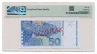 Croatia Banknote 50 Kuna 1993 Specimen Pmg Grade Ms 66 Epq