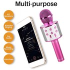Professional Bt Wireless Microphone Karaoke Speaker Ktv Music Player Singin Ypjq