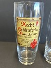 2 New Aecht Schlenkerla Beer Advertisign Glasses 500ml Brauerei German Germany