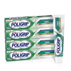 Poligrip Free Denture Adhesive Cream  Strong All-day Hold  2 4 Oz 4 Pack