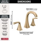 Delta Pierce Bathroom Sink Faucet Champagne Bronze-certified Refurbished