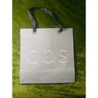 Cos Large Shopping Bag Gray Logo Reusable Retail Tote