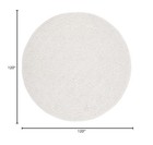 Textural Collection Runner Rug - 2 3 X 8  Ivory Handmade Wool Ideal High Traffic