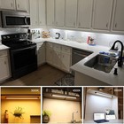Under Cabinet Lighting With Remote Plug In 6pcs Led Cabinet Lights Strip Kit Dim