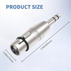 Xlr Female To 1 4  Trs Adapter  2-pack  Balanced 6 35mm Male To Xlr Female Conne