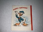 Vintage Hallmark Walt Disney Enterprises Birthday Card Donald Duck