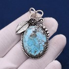 Turquoise Gemstone 925 Sterling Silver Handmade Jewelry Pendant 1 90 