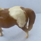 Breyer Shetland Pony Pinto Horse Mark On Belly With C Hess Brown   White Vintage