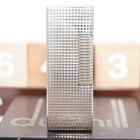 Dunhill Lighter Silver Plate Hobnail Pattern _ultrasonically Cleaned_working