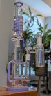 18  Freezable Glycerin Gridded Inline Showerhead Recycler Bong W  Ash Catcher
