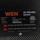 Wen 3410 3-speed Air Filtration System 120v 1ph 1 0a  no Remote 