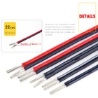 Electrical Wire Stranded Ul2468 Twin 2-core Pvc Cable Tinned Copper 30 - 16 Awg