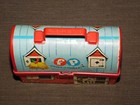 Vintage 5  Wide 1962 Fisher Price Toys Mini Plastic Lunch Box