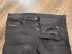 Men   s Diesel Jeans 36x32 Black Buttonfly Stretch
