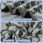 Pet Blanket Soft Warm Fleece Bed Mat Paw Print Dog Cat Puppy Kitten Cushion