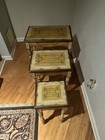 Florentine Vintage Italian Gilded Nesting Tables  Set Of 3
