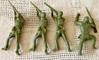 Vintage 1960s Tim-mee Toys Green Us Army Men 60mm Plastic Toy Soldiers Lot Of 25