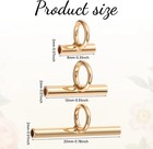 12pcs Pin To Pendant Converters 3 Sizes Brooch Converter Brass Pin    