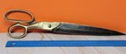 Warner Large Tailor sailing Shears 11 1 2    Brass  Antique Sewing Scissors Sharp 