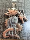 Hard Rock Cafe Ulaanbaatar 3d Dragon   Animal Wolf Guitar Pin 200pcs Mongolia