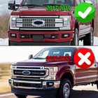 For 2017-2019 Ford F-250 F350 F450 Super Duty Front Bumper Grille Platinum Style