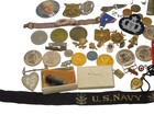 Wwii - Modern Military Patriotic Lions Club Junk Drawer Lot Coins Navy Usaf Dr21