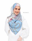 Women s Printed 45-inch Square Hijab Embossed Chiffon Scarf 9 Designs