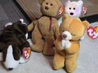 Lot Of 4 Original Ty Beanie Babies With Tags And Tags Rare Vintage