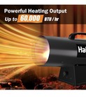 60 000 Btu Forced Air Propane Heater  Portable Torpedo Heater For Jobsite  Gara