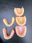 Lot Of 5 Vintage Used Dentures False Teeth Upper Novelty Oddity 