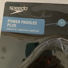 Speedo Power Paddle Plus Swim Training Hand Paddles Black Swimming Pair