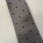 Disney Parks Mickey Mouse Black Necktie 100  Silk - See Description