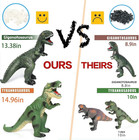 6 Piece Jumbo Dinosaur Toys For Kids 3-5 And Toddlers  Large Soft Dinosaur Toys