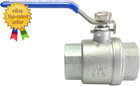 1-1 4  Female Ball Valve Npt Thread 316 Stainless Steel Full Port Ball Valve Wog