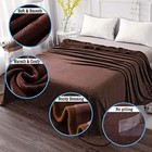 Soft Blanket Travel Size Fleece Warm Fuzzy Throw Blankets For The Bed Sofa Li   