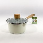 Masterclass Healthy Options Ceramic Cookware 1 5-qt- 6  Saucepan   Lid Cream New